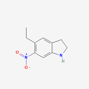 molecular formula C10H12N2O2 B1398831 5-ethyl-6-nitro-2,3-dihydro-1H-indole CAS No. 873055-25-5