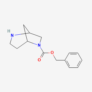 molecular formula C14H18N2O2 B1398832 苯甲酸苄酯 2,6-二氮杂双环[3.2.1]辛烷-6-羧酸酯 CAS No. 286946-67-6