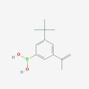 molecular formula C13H19BO2 B13988325 (3-(tert-Butyl)-5-(prop-1-en-2-yl)phenyl)boronic acid 