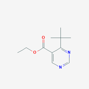 molecular formula C11H16N2O2 B13988345 Ethyl 4-tert-butylpyrimidine-5-carboxylate 