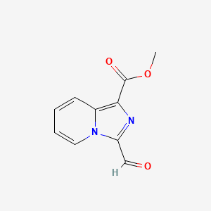 molecular formula C10H8N2O3 B1398835 Methyl 3-formylimidazo[1,5-a]pyridine-1-carboxylate CAS No. 1039356-95-0