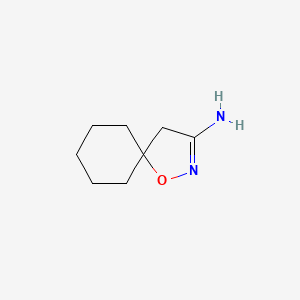 molecular formula C8H14N2O B13988383 1-Oxa-2-azaspiro[4.5]dec-2-en-3-amine 