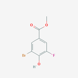 molecular formula C8H6BrFO3 B1398840 Methyl 3-bromo-5-fluoro-4-hydroxybenzoate CAS No. 445019-48-7