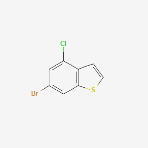 molecular formula C8H4BrClS B13988430 6-Bromo-4-chlorobenzo[b]thiophene 