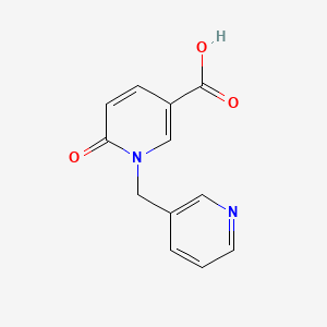 molecular formula C12H10N2O3 B13988462 6-Oxo-1-[(pyridin-3-yl)methyl]-1,6-dihydropyridine-3-carboxylic acid 