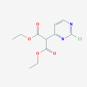 molecular formula C11H13ClN2O4 B1398847 2,2-二氯嘧啶-4-基丙二酸二乙酯 CAS No. 879403-14-2