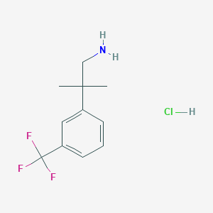 molecular formula C11H15ClF3N B1398848 2-Methyl-2-(3-(trifluoromethyl)phenyl)propan-1-amine hydrochloride CAS No. 959139-62-9