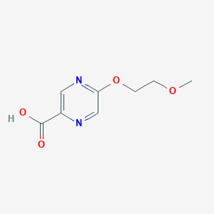 molecular formula C8H10N2O4 B1398852 5-(2-methoxyethoxy)pyrazine-2-carboxylic acid CAS No. 710322-69-3