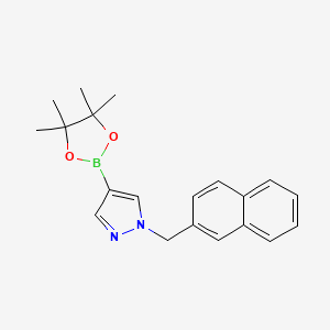 molecular formula C20H23BN2O2 B1398853 1-萘-2-基甲基-4-(4,4,5,5-四甲基-[1,3,2]二氧杂硼环-2-基)-1H-吡唑 CAS No. 941686-18-6