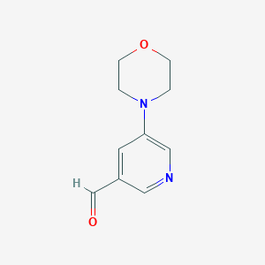 molecular formula C10H12N2O2 B1398854 5-Morpholinonicotinaldehyde CAS No. 941686-52-8