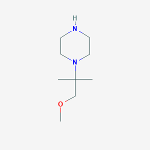 B1398856 1-(1-Methoxy-2-methylpropan-2-yl)piperazine CAS No. 885699-91-2
