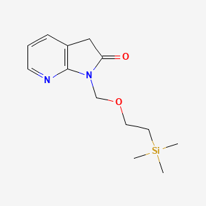 molecular formula C13H20N2O2Si B1398857 1-((2-(Trimethylsilyl)ethoxy)methyl)-1H-pyrrolo[2,3-b]pyridin-2(3H)-one CAS No. 879132-48-6