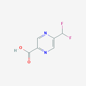 molecular formula C6H4F2N2O2 B1398858 5-(Difluoromethyl)pyrazine-2-carboxylic acid CAS No. 1174321-06-2