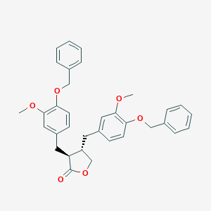 B139886 (3S,4S)-3,4-Bis{[4-(benzyloxy)-3-methoxyphenyl]methyl}oxolan-2-one CAS No. 116261-30-4