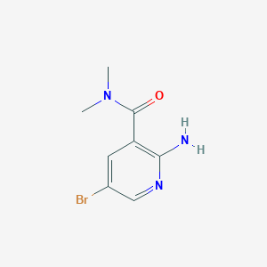 molecular formula C8H10BrN3O B1398862 2-Amino-5-bromo-N,N-dimethylnicotinamide CAS No. 1092580-97-6