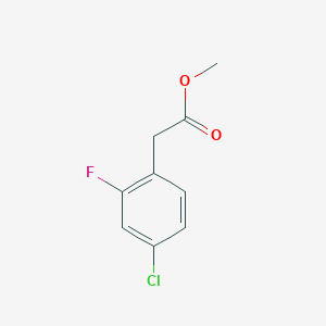 molecular formula C9H8ClFO2 B1398868 Methyl 2-(4-chloro-2-fluorophenyl)acetate CAS No. 917023-04-2