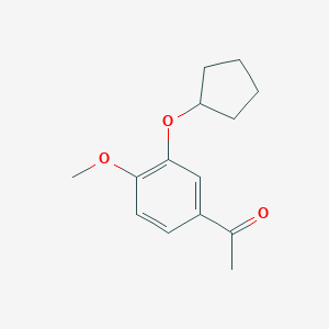 B139887 1-(3-(Cyclopentyloxy)-4-methoxyphenyl)ethanone CAS No. 141184-48-7