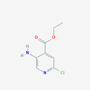 molecular formula C8H9ClN2O2 B1398870 Ethyl 5-amino-2-chloroisonicotinate CAS No. 862314-10-1