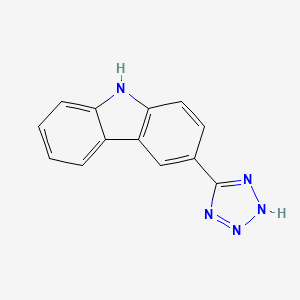 molecular formula C13H9N5 B1398878 3-(1H-1,2,3,4-四氮唑-5-基)-9H-咔唑 CAS No. 503828-19-1