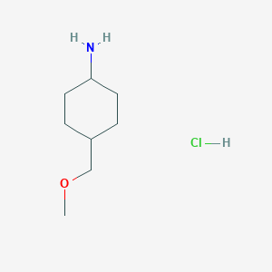 molecular formula C8H18ClNO B1398879 trans-4-(Methoxymethyl)cyclohexanamine hydrochloride CAS No. 919799-81-8