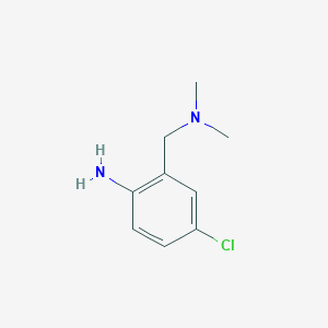 molecular formula C9H13ClN2 B1398887 4-氯-2-[(二甲氨基)甲基]苯胺 CAS No. 1022251-72-4