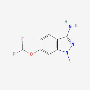 molecular formula C9H9F2N3O B1398890 6-(Difluoromethoxy)-1-methyl-1h-indazol-3-amine CAS No. 1192813-39-0