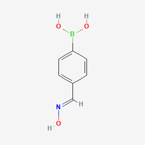 molecular formula C7H8BNO3 B1398900 4-(羟基亚氨基)甲基苯硼酸 CAS No. 179942-51-9