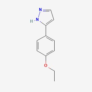molecular formula C11H12N2O B1398908 5-(4-ethoxyphenyl)-1H-pyrazole CAS No. 1249750-89-7