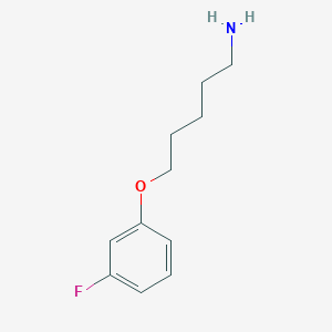 molecular formula C11H16FNO B1398910 5-(3-氟苯氧基)戊胺 CAS No. 1225667-96-8
