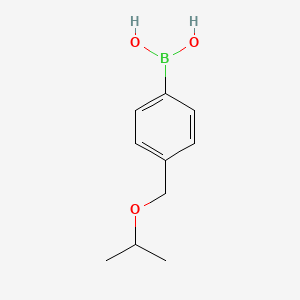 molecular formula C10H15BO3 B1398913 4-(Isopropoxymethyl)phenylboronic acid CAS No. 1334214-75-3