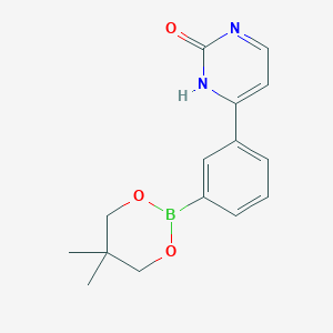 4-[3-(5,5-Dimethyl-1,3,2-dioxaborinan-2-yl)phenyl]-2(1H)-pyrimidinone