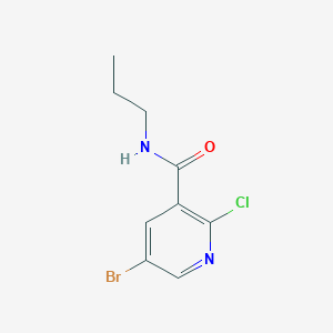 5-Bromo-2-chloro-N-propylnicotinamide