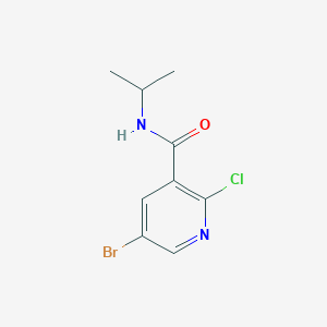 molecular formula C9H10BrClN2O B1398921 5-bromo-2-chloro-N-(propan-2-yl)pyridine-3-carboxamide CAS No. 1250751-43-9