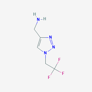 [1-(2,2,2-Trifluoroethyl)-1H-1,2,3-triazol-4-YL]methanamine