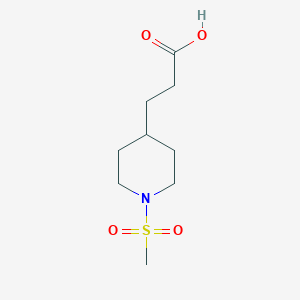 3-(1-Methanesulfonyl-piperidin-4-yl)-propionic acid