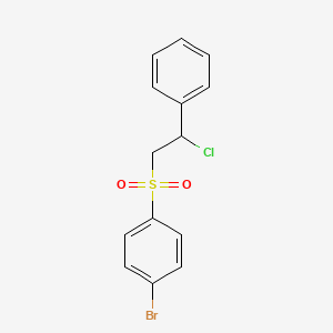 1-Bromo-4-[(2-chloro-2-phenylethyl)sulfonyl]benzene