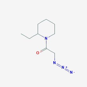 molecular formula C9H16N4O B1398930 1-(Azidoacetyl)-2-ethylpiperidine CAS No. 1249680-93-0