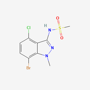 N-(7-Bromo-4-chloro-1-methyl-1H-indazol-3-yl)methanesulfonamide