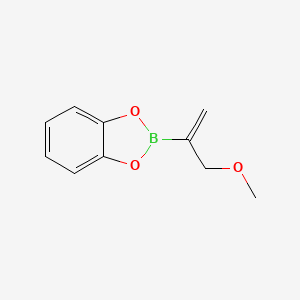 molecular formula C10H11BO3 B13989334 2-(3-Methoxyprop-1-en-2-yl)-2H-1,3,2-benzodioxaborole CAS No. 217312-37-3