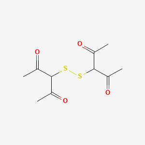 molecular formula C10H14O4S2 B13989338 3,3'-Dithiobis(2,4-pentanedione) CAS No. 31655-66-0