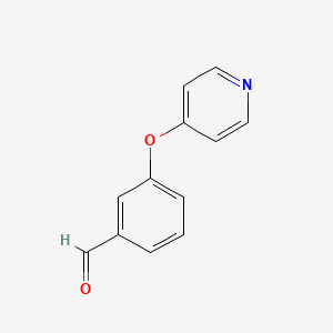 molecular formula C12H9NO2 B13989372 3-(4-Pyridinyloxy)benzaldehyde CAS No. 467462-82-4