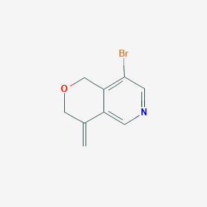 molecular formula C9H8BrNO B13989373 8-Bromo-4-methylene-3,4-dihydro-1H-pyrano[4,3-C]pyridine 