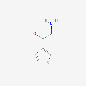 molecular formula C7H11NOS B1398938 2-Methoxy-2-(thiophen-3-yl)ethan-1-amine CAS No. 1250752-16-9