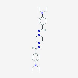 molecular formula C26H38N6 B13989383 4,4'-[Piperazine-1,4-diylbis(azanylylidenemethanylylidene)]bis(N,N-diethylaniline) CAS No. 21322-98-5