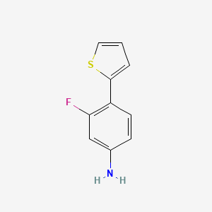 molecular formula C10H8FNS B1398939 3-氟-4-(噻吩-2-基)苯胺 CAS No. 1250004-13-7