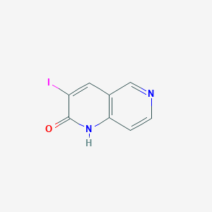 molecular formula C8H5IN2O B13989390 3-iodo-1,6-naphthyridin-2(1H)-one 