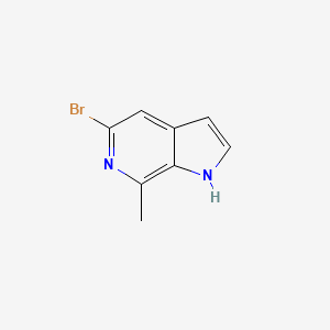 molecular formula C8H7BrN2 B13989393 5-bromo-7-methyl-1H-pyrrolo[2,3-c]pyridine 