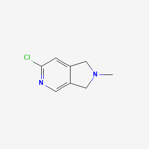 6-Chloro-2,3-dihydro-2-methyl-1H-pyrrolo[3,4-c]pyridine