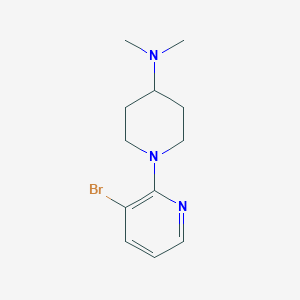 molecular formula C12H18BrN3 B1398941 1-(3-bromopyridin-2-yl)-N,N-dimethylpiperidin-4-amine CAS No. 1248083-17-1