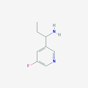 molecular formula C8H11FN2 B1398943 1-(5-氟吡啶-3-基)丙胺 CAS No. 1249949-01-6